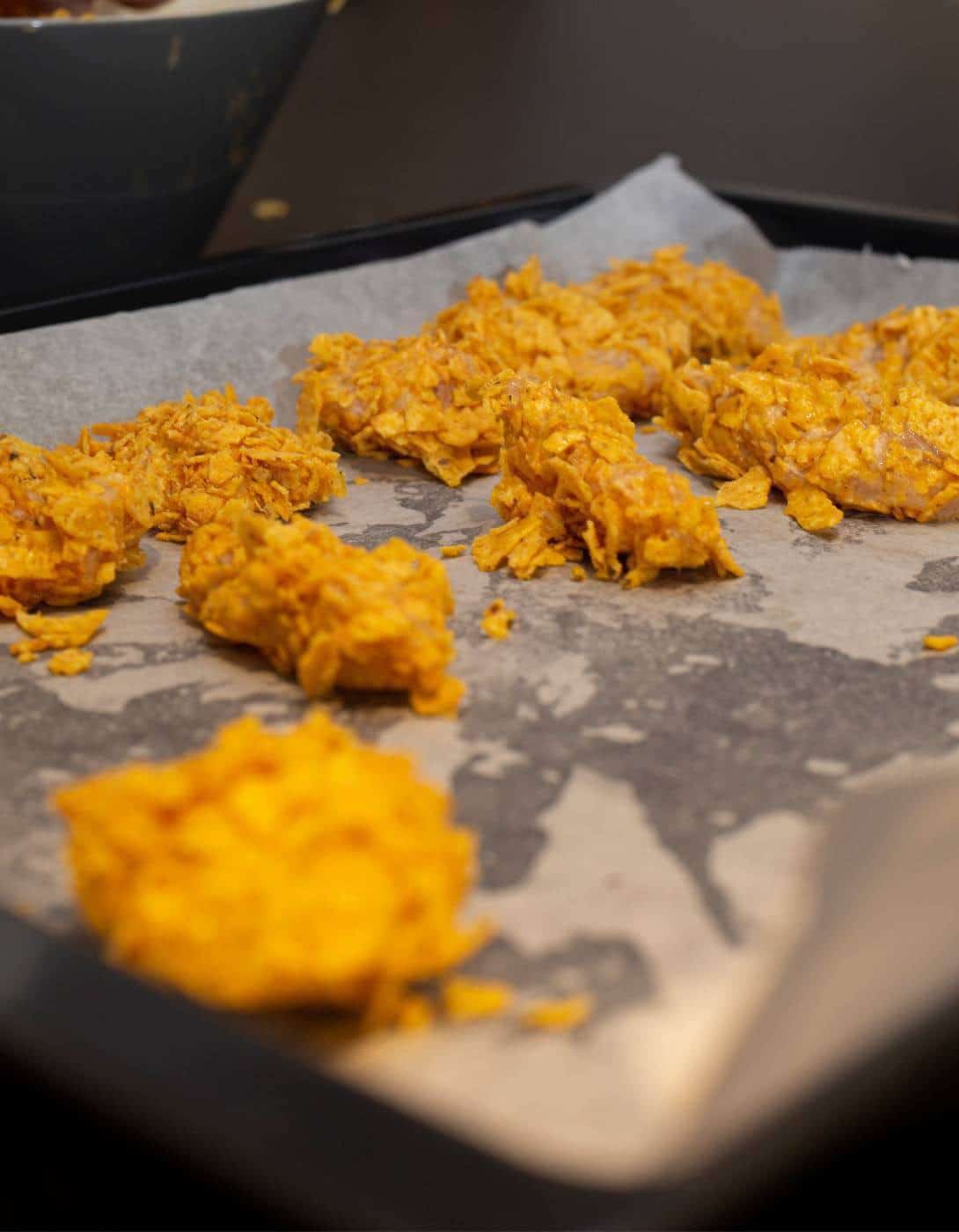 Doritos kipnuggets uit de oven Velthuizen Keukens Recepten
