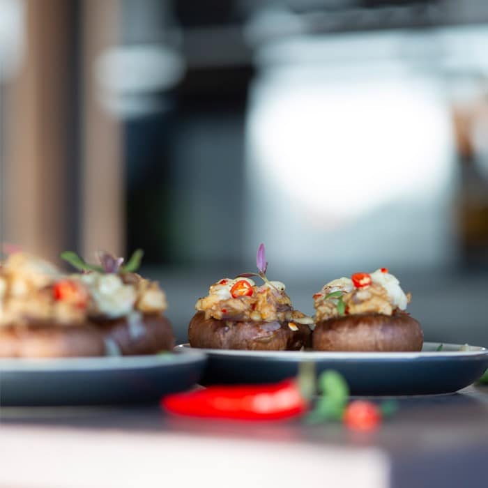 Ingrediënten voor gevulde kastanje champignons uit de stoomoven