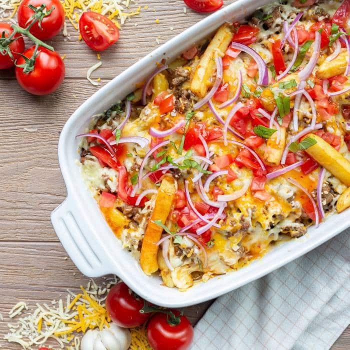 Ingrediënten voor de loaded fries