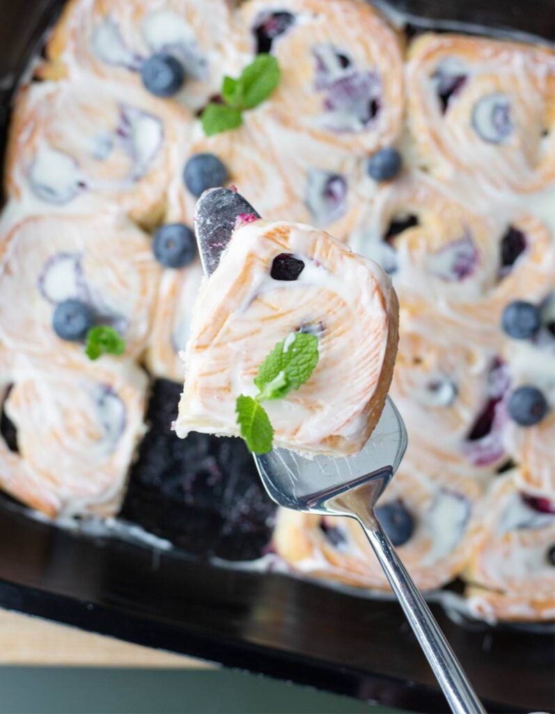 Ingrediënten voor lemon broodjes met blauwe bessen